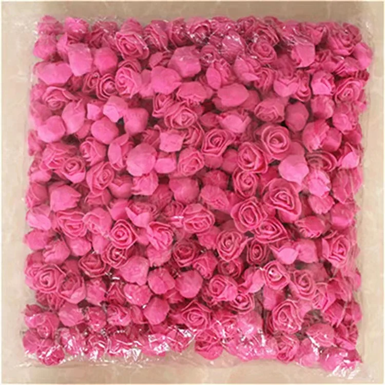500 pieces per bag PE rose heads foam rose flowers for rose bear 3.5cm rose flowers 2.5cm rose flowers for flower bears