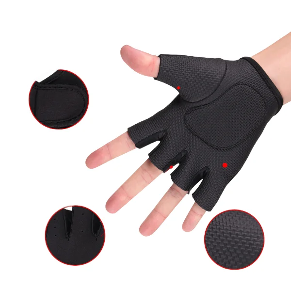 Brussels Sports Ids Finger Less Workout Gloves - Anti-slip Fitness Mitten For Children Cycling Yoga Weightlifting