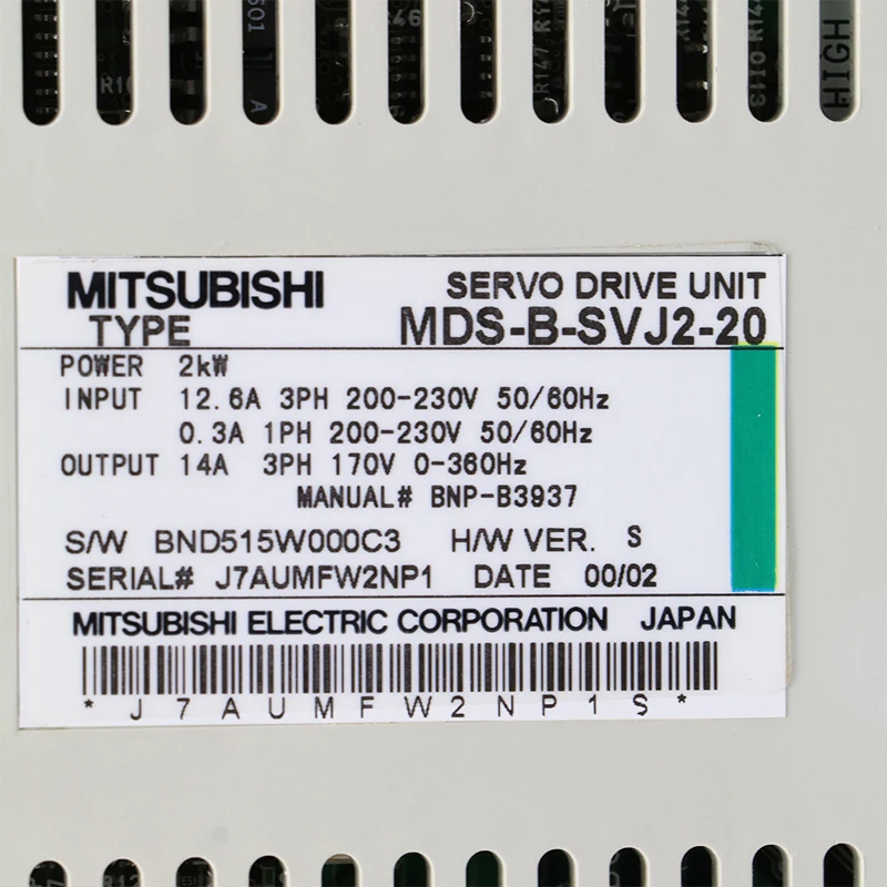  MDS-B-SVJ2-10 CNC Mitsubishi система усилитель сервопривода переменного тока