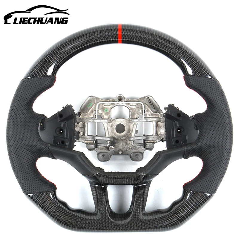 
Universal auto steering wheel Alcantar led carbon fiber racing wheel convertible customize car steering wheel for Peugeot 3008 