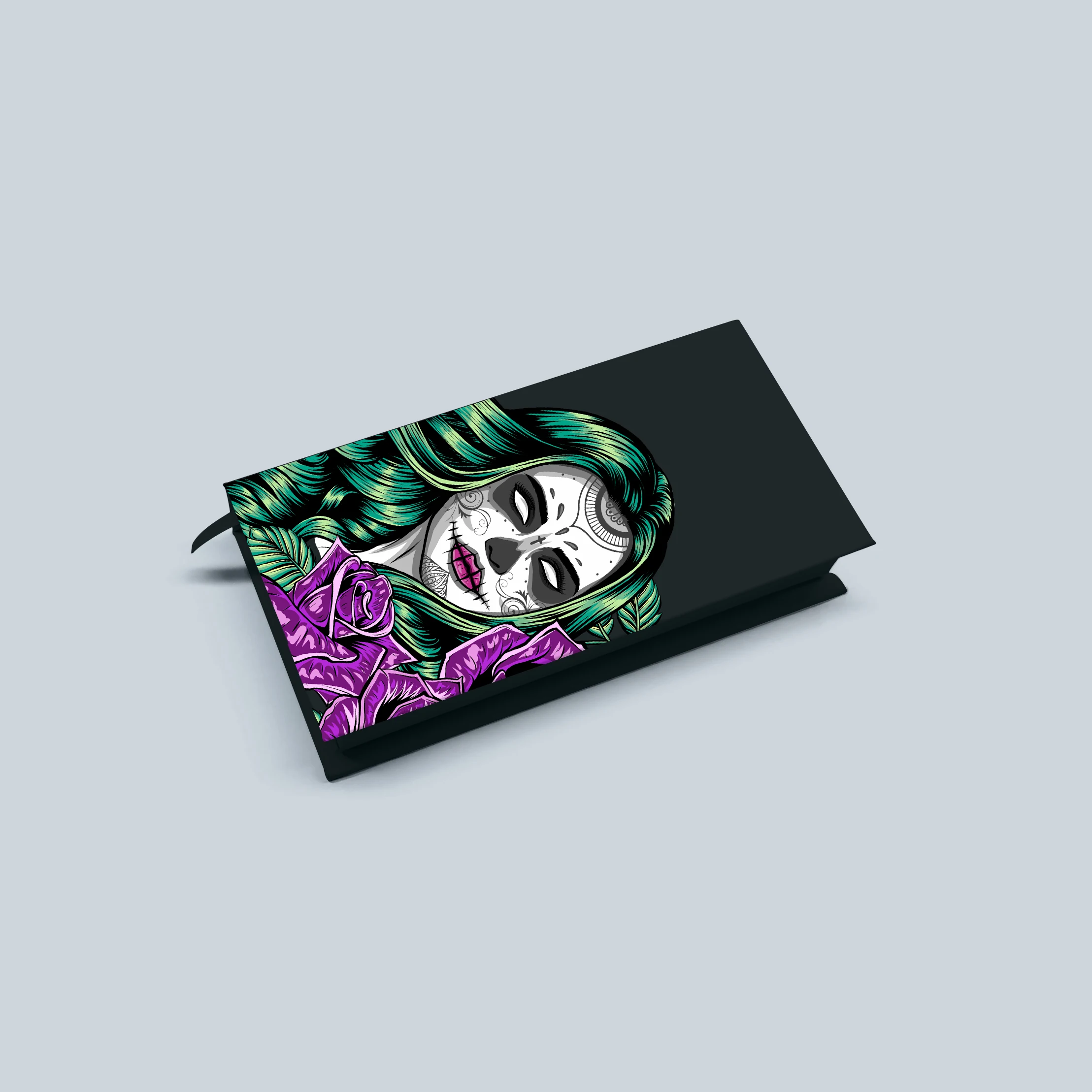 New Arrival Coffin Lash Boxes Wholesale 25mm Mink Lashes Vendor Halloween Coffin Shape Eyelash Package Black Lash Cases