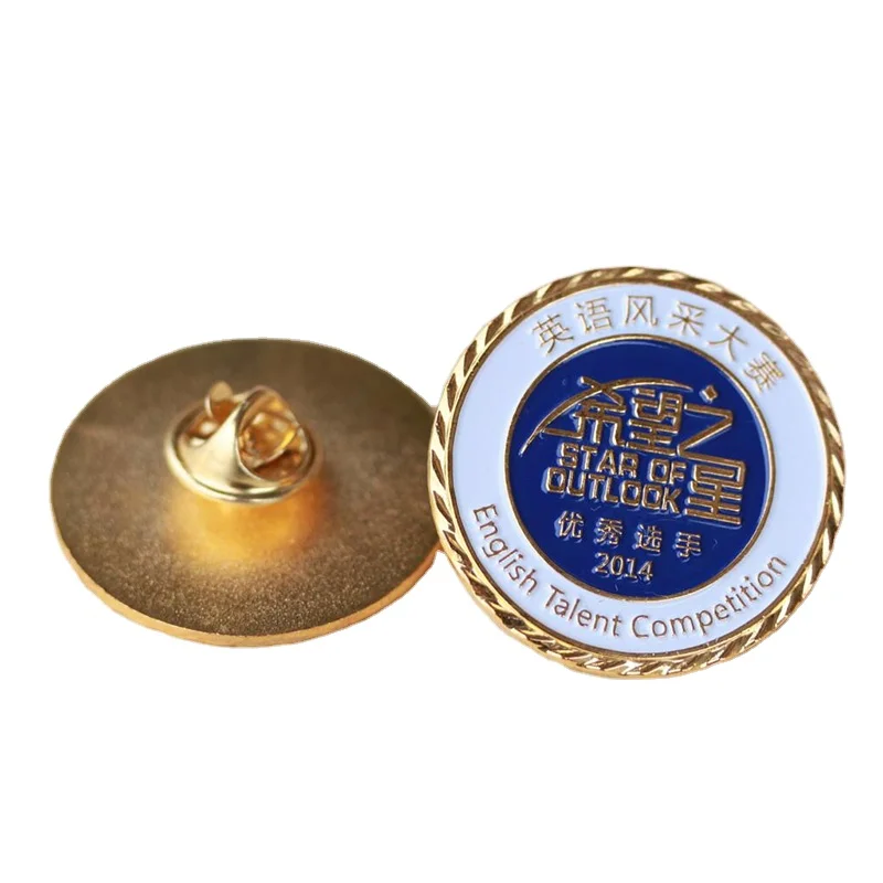 Жесткая эмалированная булавка на заказ, металлический значок с отворотом с задней картой, цветная эмалированная булавка