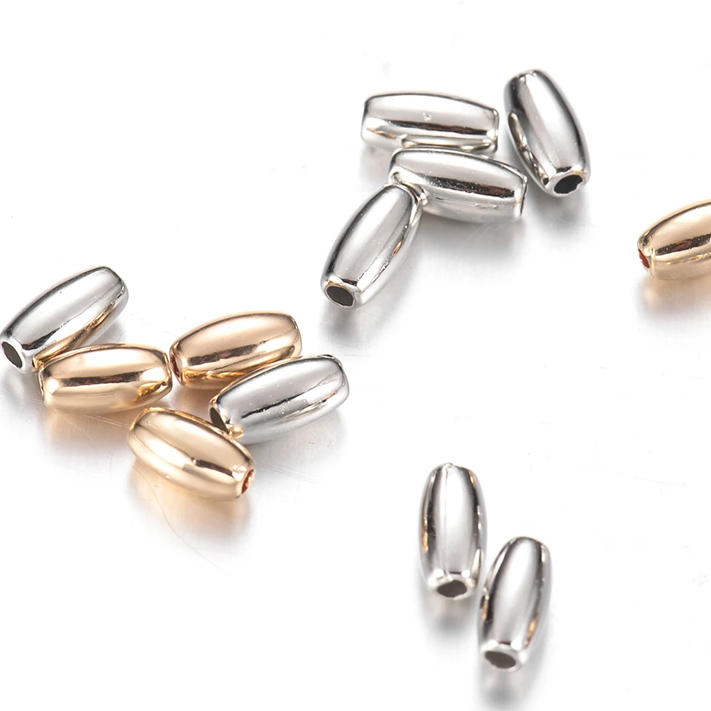 300pcs/lot 3X6mm Rice Shape Oval CCB Beads For Bracelet Jewelry Findings Plastic Loose Spacer Beads DIY Craft Supplies