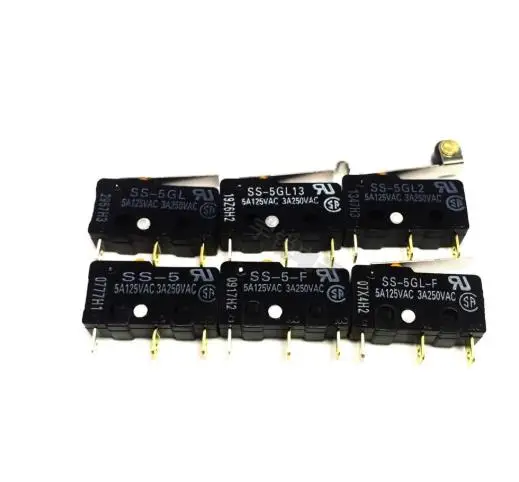 Микропереключатель SS-5 SS-5GL SS-5GL2 SS-5GL13 SS-10 SS-10GL 3A 250V