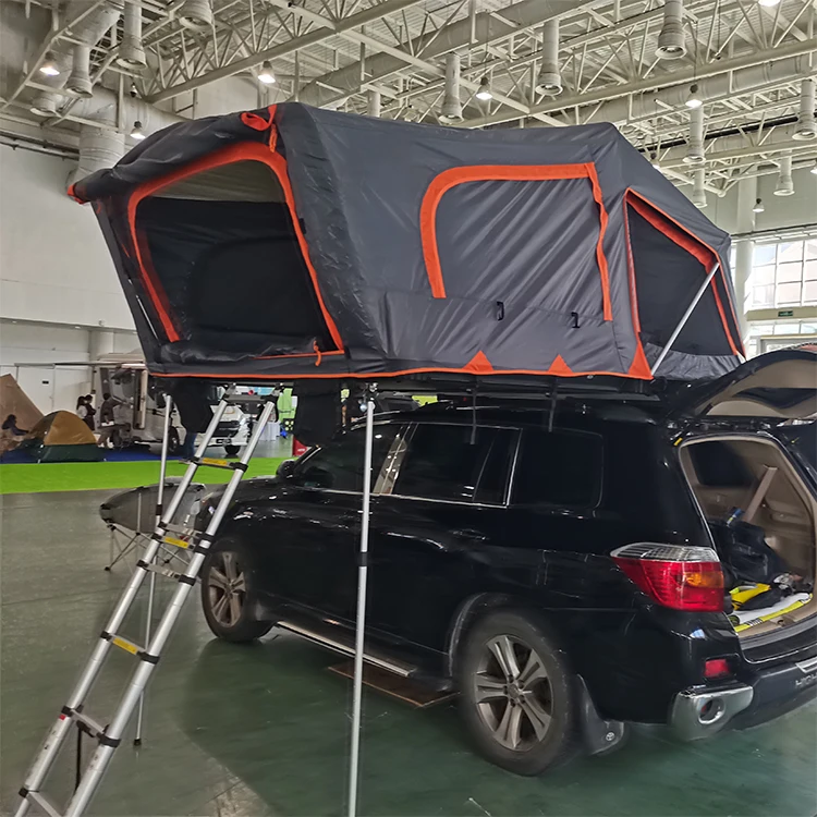 High quality Extra large camping hard shell car roof top automatic open 4 persons aluminum tents for 4 trailer