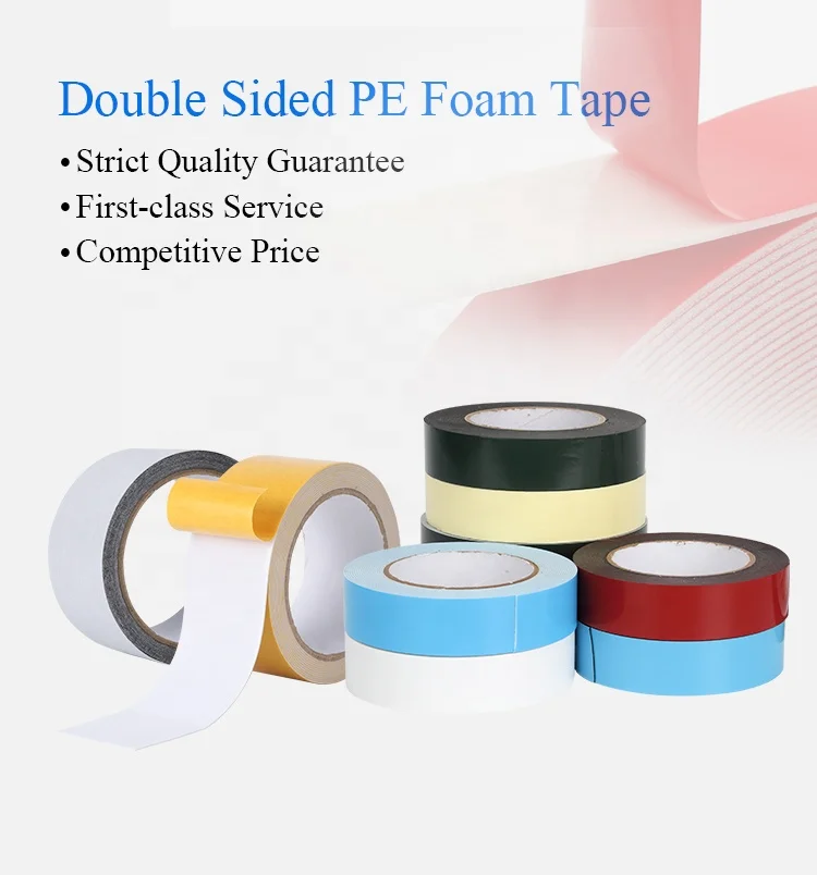 Waterproof Double Sided Adhesive PE Foam Tape High Adhensive