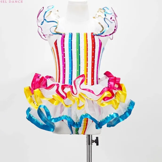 practice fitness performance wear sleeveless cheerleading uniform active Racing school girl dance costume