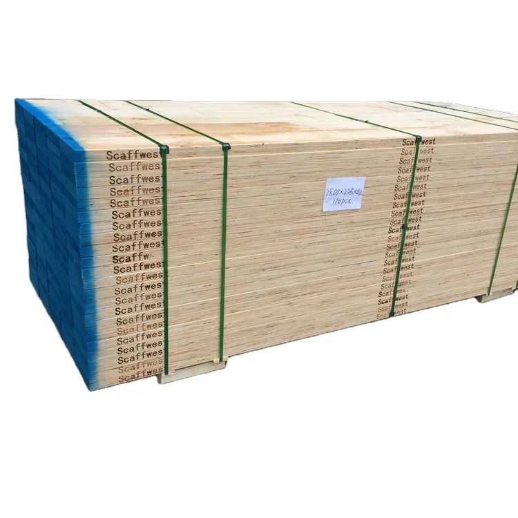 linyi ming sen 2021 high quality LVL Wood LVL board pine wooden scaffolding LVL planks with very cheap price made from Acacia
