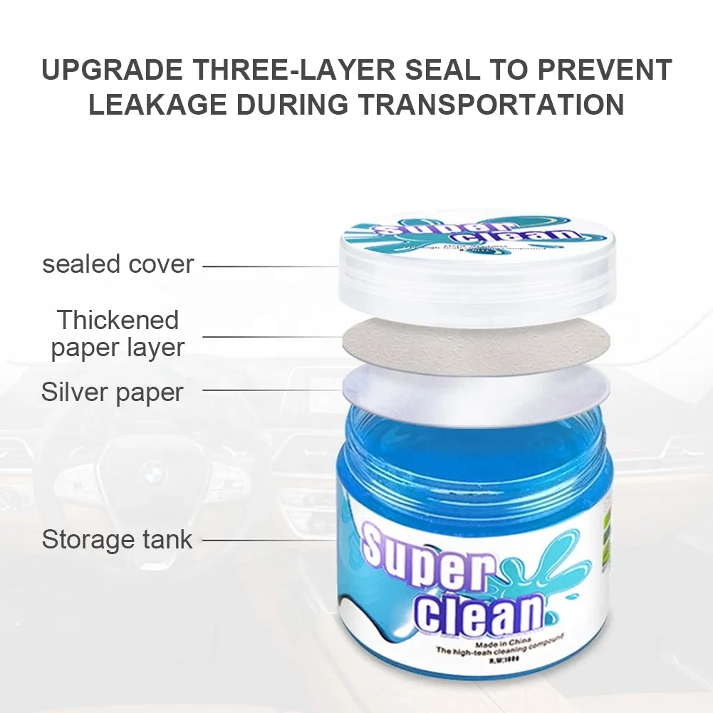 160g Super Dust Cleaner Clay Car Interior Cleaning Gel Dust Remover Cleaning Slime Detailing Putty Keyboard Air Vent Computer