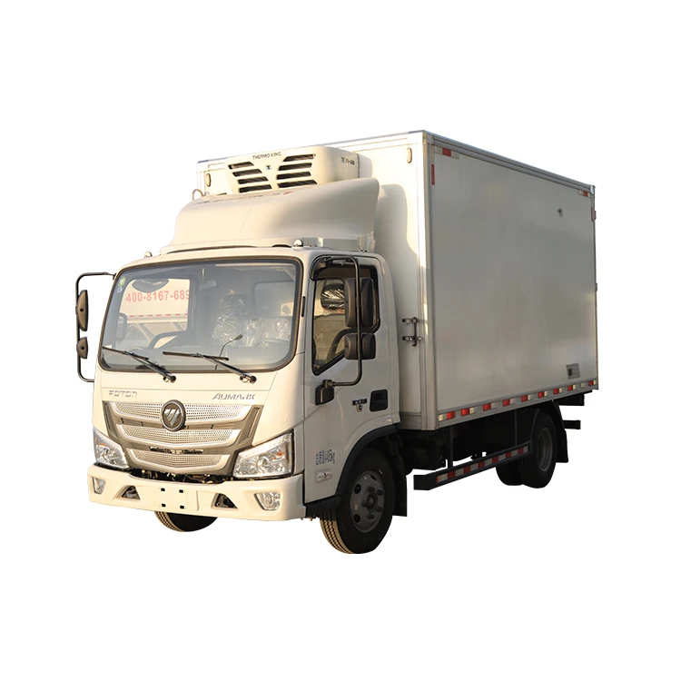 Foton Ollin  4x2 4.2m 130hp Freezer Food Cooling Van Refrigerated Truck for Vegetable and Fruit