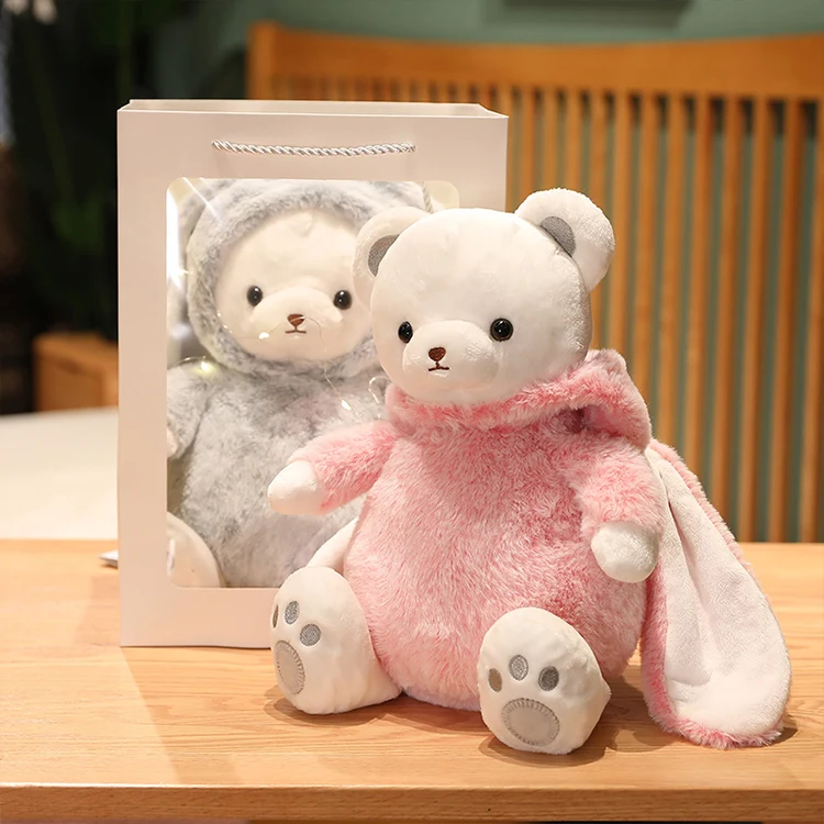 Custom Stuffed Design Kawaii Plush Dolls Korean Toys Bunny Plush Toys Rabbit Soft Custom Plush Bear Stuffed Toy