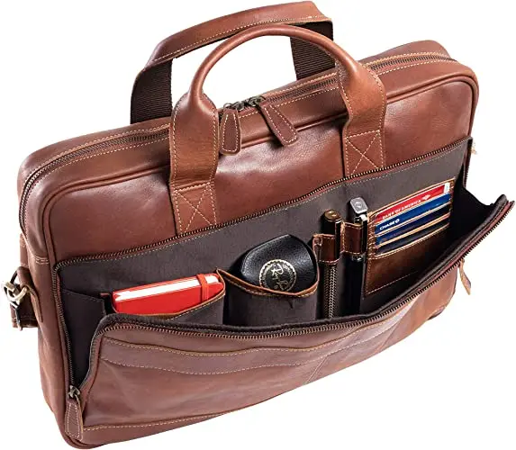 2023 New Trend Italian Style Best Office School College Satchel Bag 16 Inch Leather briefcases Laptop Messenger Bags