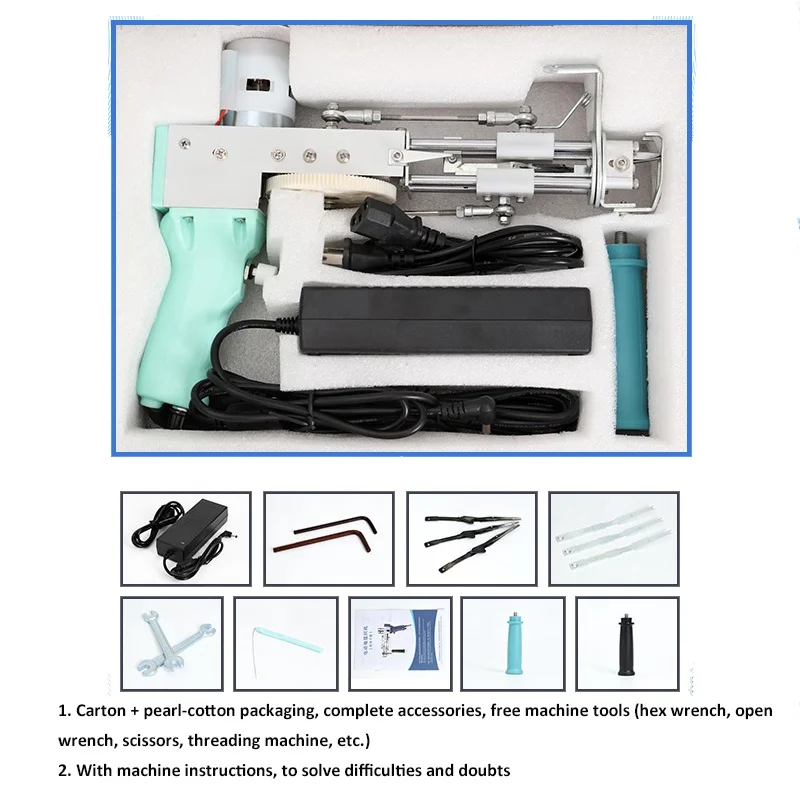 UOO Carpet Tufting Gun Rug Tufting Gun Hand Tufting Gun Loop Pile