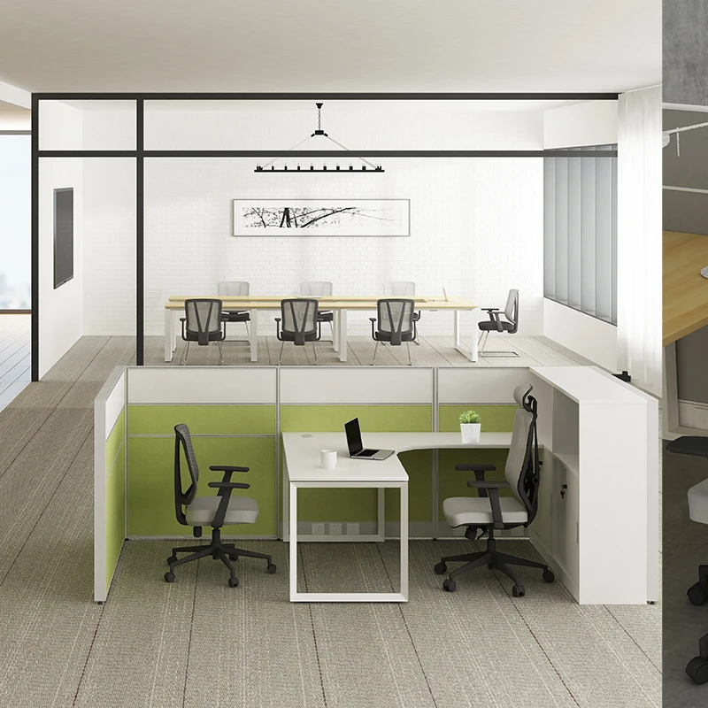 Commercial Call Center Wooden Modern Modular Desk Furniture Table Workstation Office Cubicle