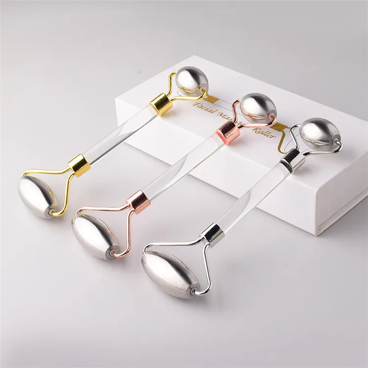 Premium Stainless Steel Metal Facial Eyes Massage Beauty Roller