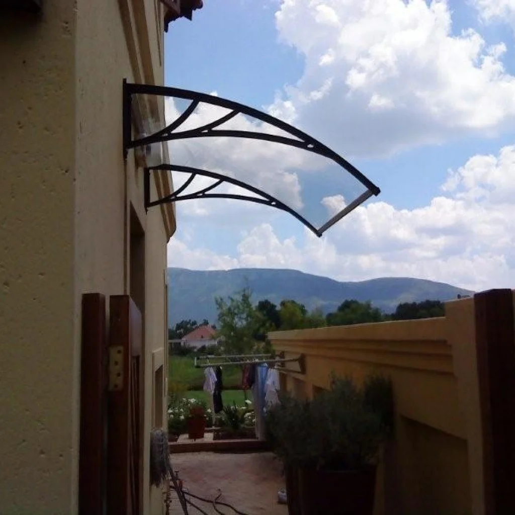 
Front door decoration home using wholesale solid polycarbonate door awnings 