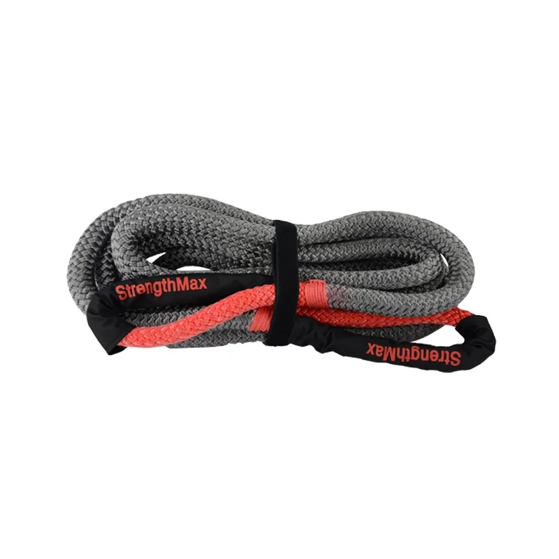 JINLI Kenetic Recovery Tow Rope Kit 25mm x 9m with Rope Shackle Shovel for Emergency Tool