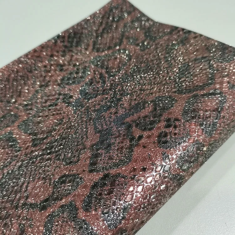 Electroplating water ripple PU leather Glitter cinderella Snake pattern fabric handbag bag shoes mobile phone case