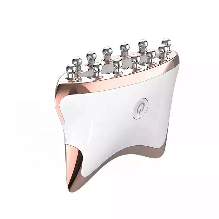 High Quality Skin Rejuvenation 3 Color LED Light Therapy EMS Face Lift Massager Microcurrent Guasha Device