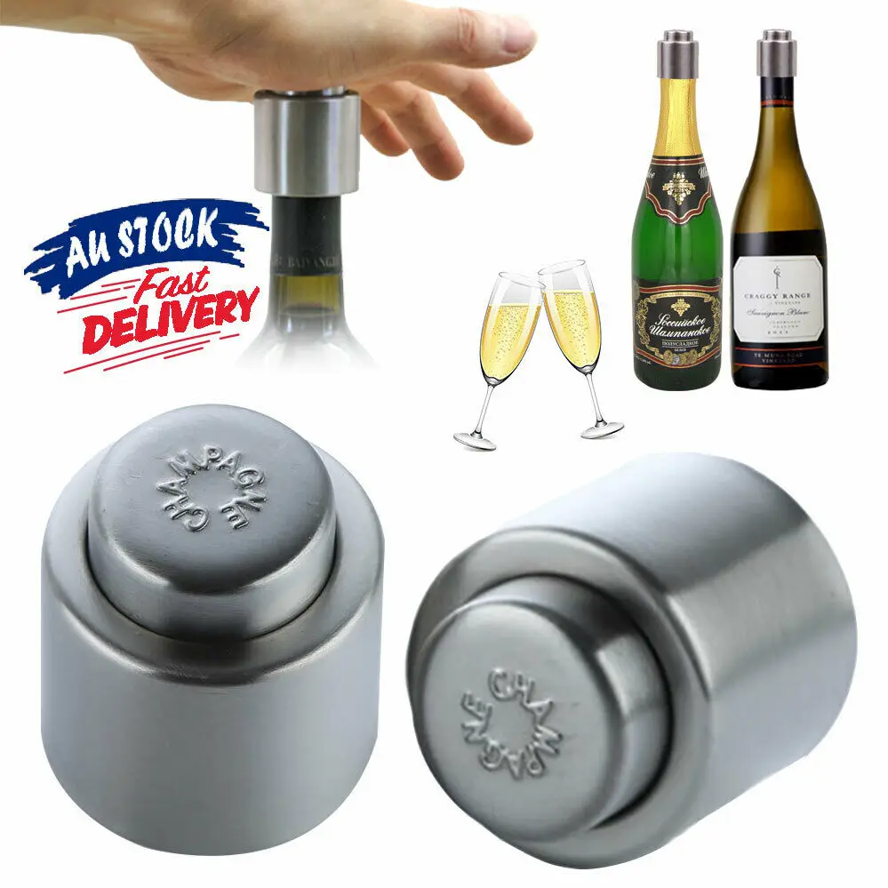 Stainless Steel Sealer Bottle Stopper Fresh Vacuum Sealer For Champagne And Red Wine