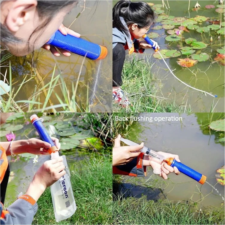 Diercon Life Net Best Straw mini water filter survival equipment personal water filter straw (PS01)