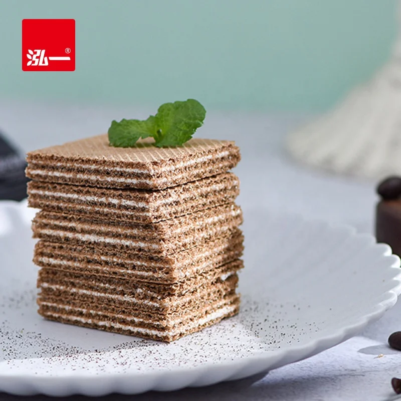 
300g Factory Supply Coffee flavor Chocolate Wafer Biscuit cream filled Sncak 
