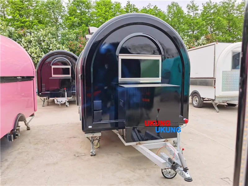 UKUNG food trailer for sale canada food trailer with deep fryer concession windows for food trailer