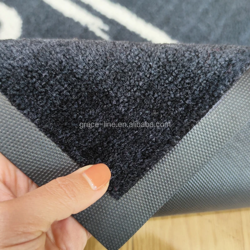 Grceline Anti Slip Custom Printed Logo Door Mat, Outdoor Floor Door Mats Large Entrance Home Doormat
