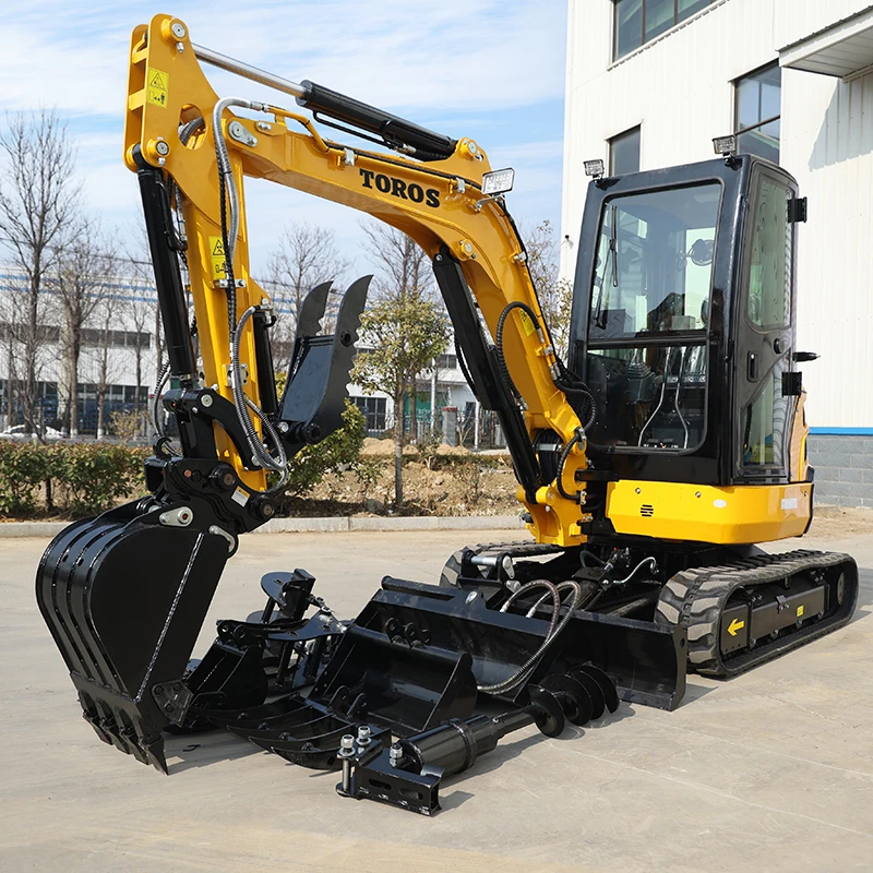 EPA Engine Mini Excavators 4 Ton Multifunctional New Crawler Digger Machine 1 ton Capacity 5 ton Construction Includes Bucket