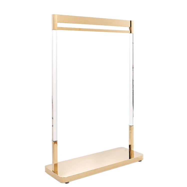 Retail Clothing Shop Equipment Acrylic Clothes Display Rack