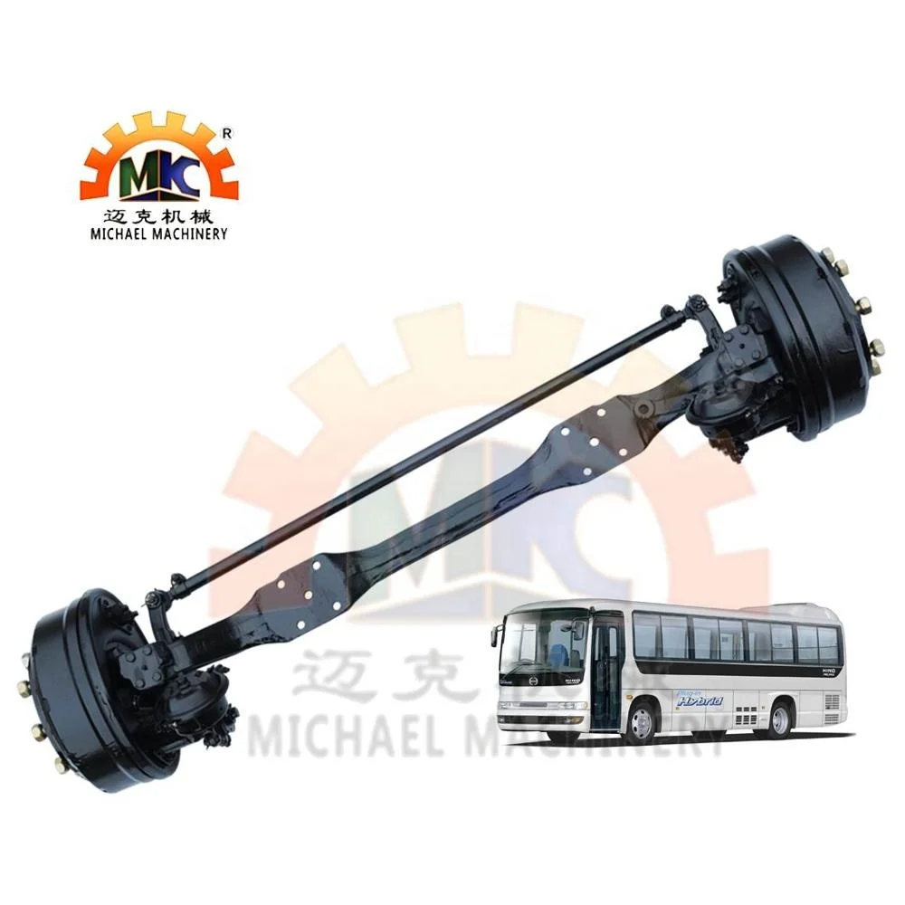 Air Drum Brakes 8Ton Capacity Rear Wheel Drive Axle for 12 ton Isuzu Bus with 8 Wheel Hub Bolts