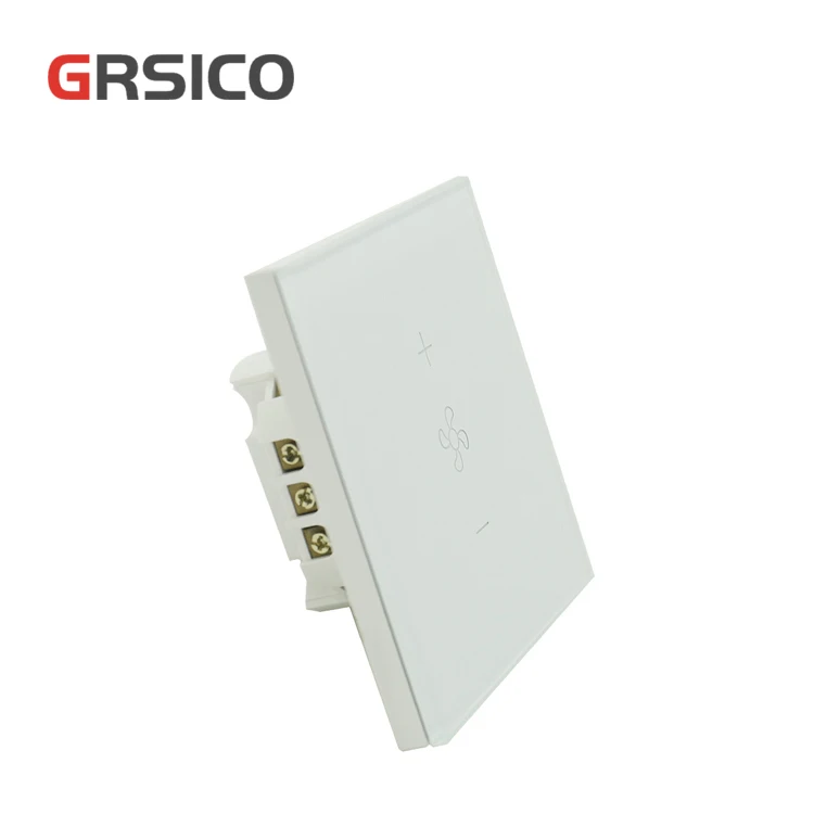 
EU Standard Tuya Smart Home Wireless Wifi Speed Remote Control Fan Touch Switch 