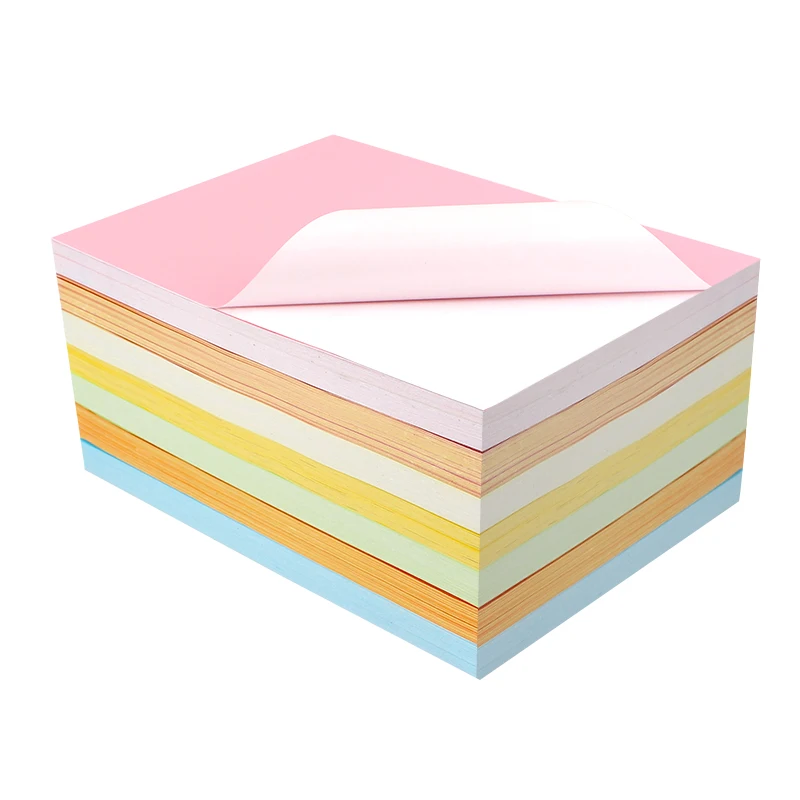 Laserjet A4 A3 80gsm Glossy Self-adhesive Sticker Paper Mixed Color Back Glue Laser Inkjet Label Printing Adhesive Sticker Paper