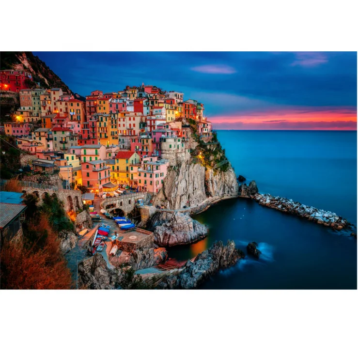 Customized Educational Toys 1000 Piece Paper White Card Jigsaw Puzzle