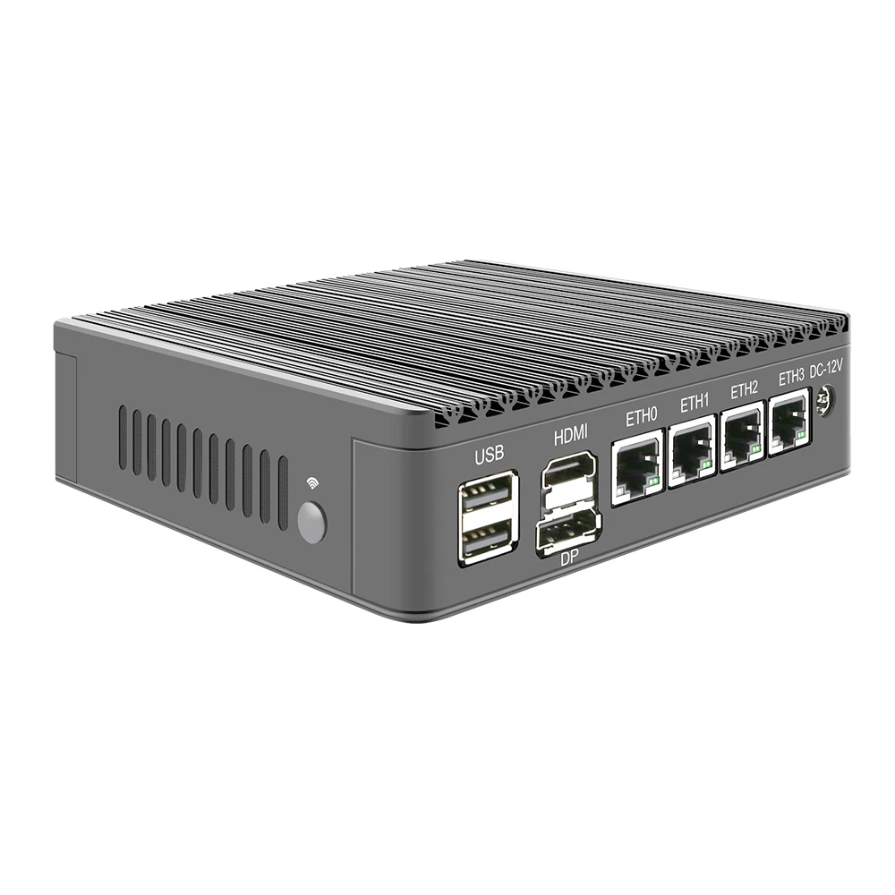 Fanless Mini PC 4 InteI i226-V 2.5G N6005 N5105 V5 Topton 2*NVMe TPM2.0 Switch Soft Router ESXI PVE Firewall Appliance Server