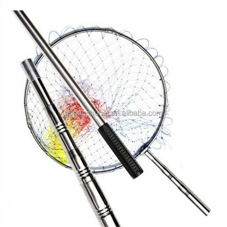 Aluminum alloy hanging glue nylon carbon fiber landing net stainless steel landing net fish landing net aluminium