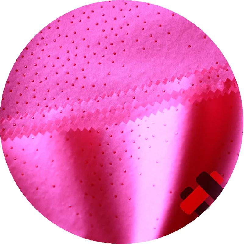 silver glue dots polyester pongee fabric for kids wear