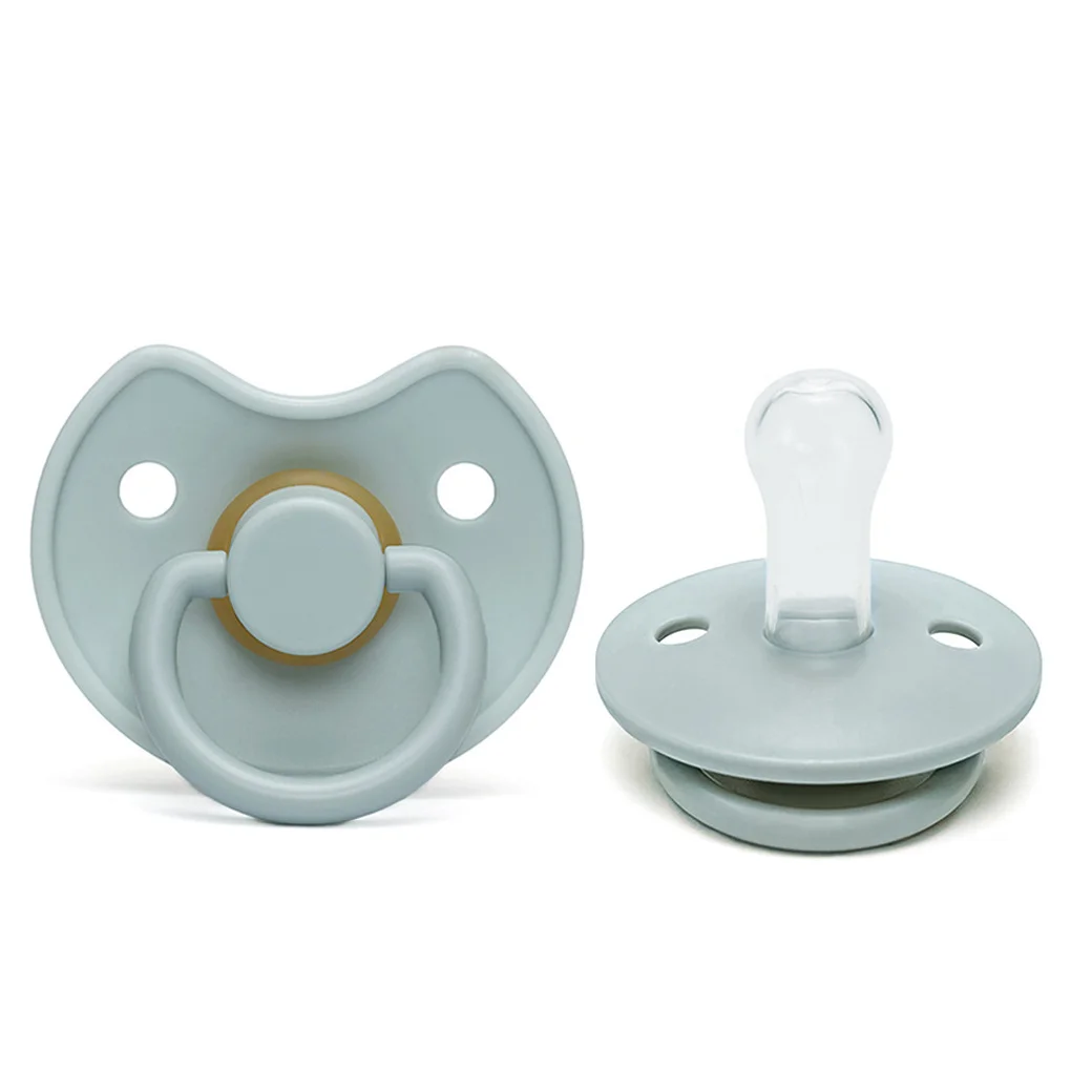 High Quality Cutely Pig Face Shape Sage Color Premium Soothers BPA-Free Baby Silicone Pacify