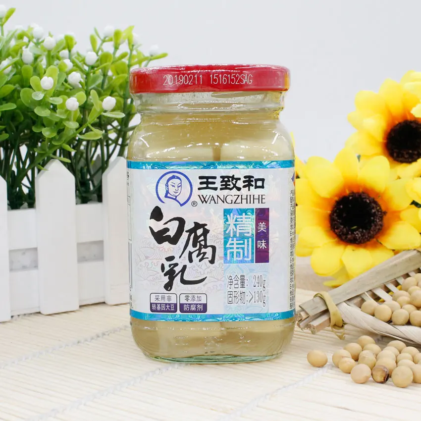 
Best selling white fermented bean curd green healthy bulk Chinese food 