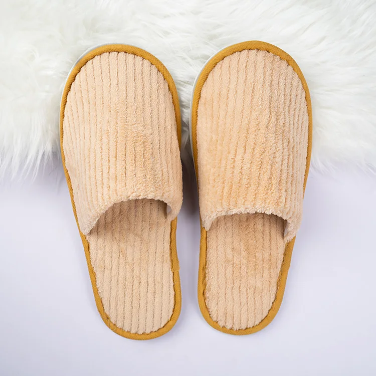 Luxury Comfortable Spa Disposable Slippers For Hotel Custom Logo Wholesale Hotel Slippers
