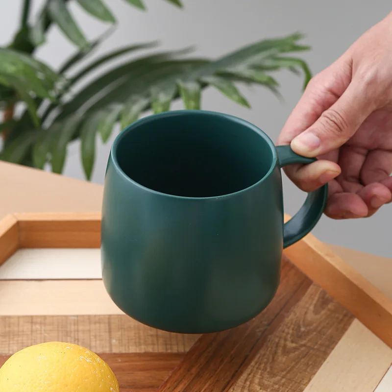 Modern Matte Ceramic Mugs Collection 480ML Pigmented Glazed Craft Smooth Surface for Coffee Tea Logo Pattern customizable