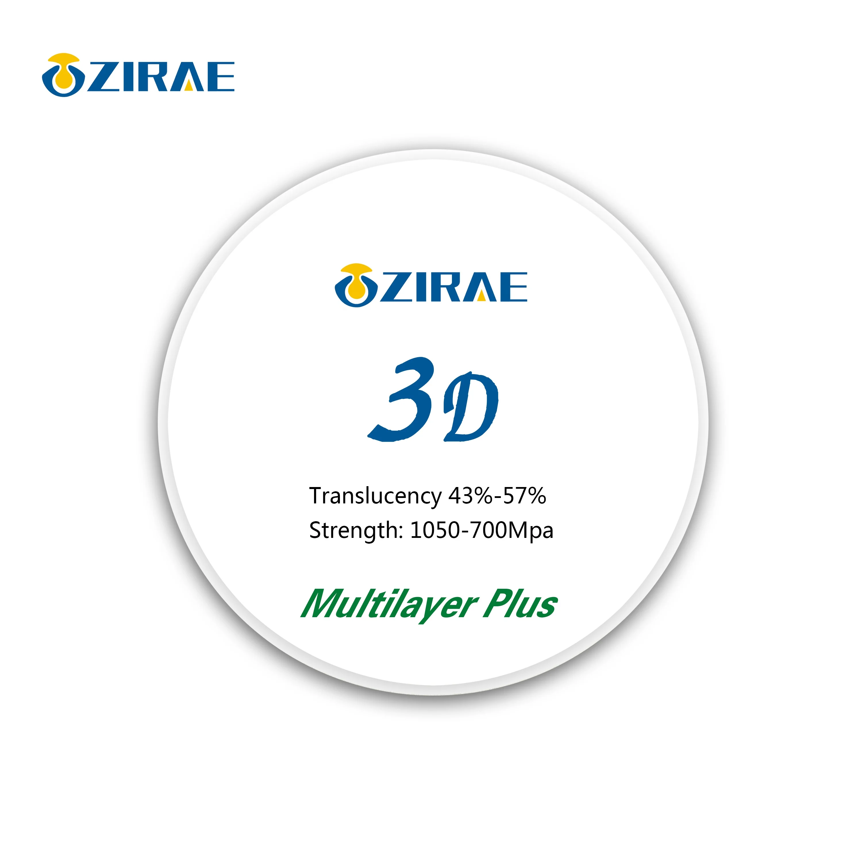 
Ce approved 6 layers 3D Multilayer dental zirconia blocks dental blanks 