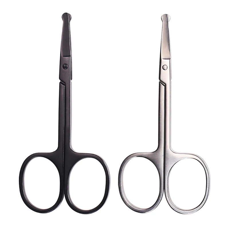 Beauty Tools Stainless Steel Small Scissors Suitable For Beard Eyebrows Nose Hair Beard Brow Scissors