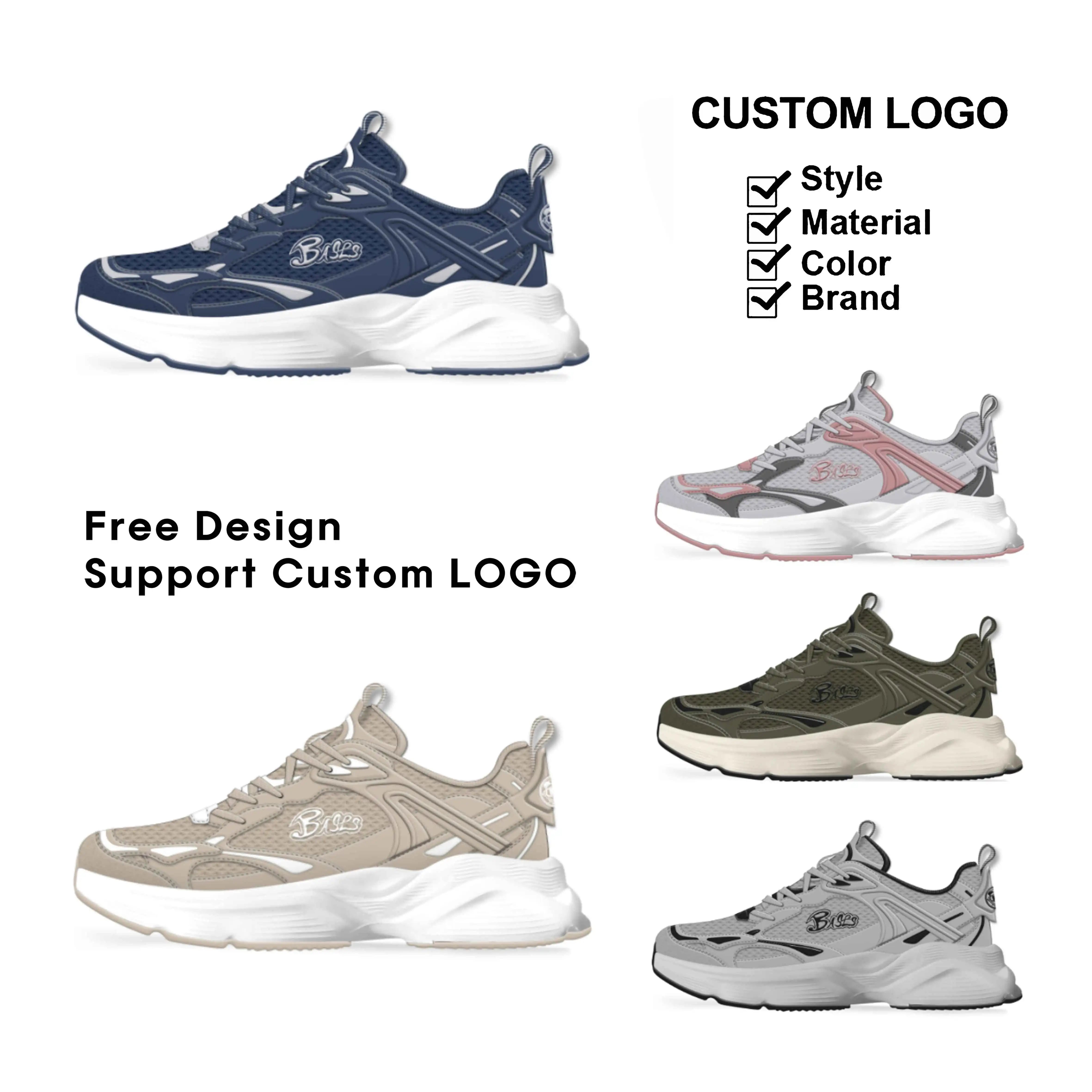 Trendy Customize Odm Men Skateboard Custom Retro Genuine Leather Sneaker Running Shoes