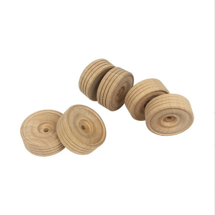 Solid wood wheels DIY handmade materials for children puzzle toys wooden wheels  wooden wheel model accessories
