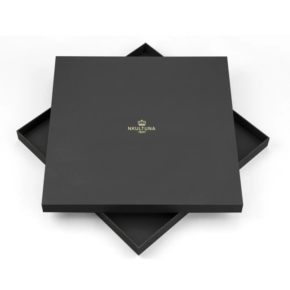 Custom recyclable top lid and bottom base two pieces box cardboard 2 piece rigid box