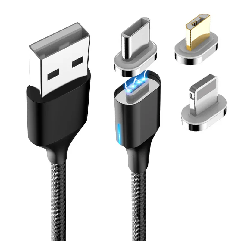  Магнитный зарядный USB-кабель 3A магнитный кабель для быстрой зарядки и передачи данных новинка 2020 трендовый