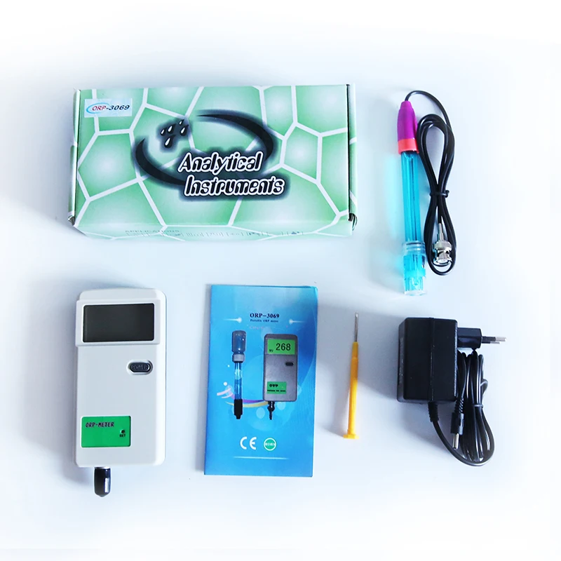 
ORP-3069 Professional ORP Monitor Accurate ORP Sensor Meter Digital ORP Meter with LCD Backlight for Aquarium Water Treatment 