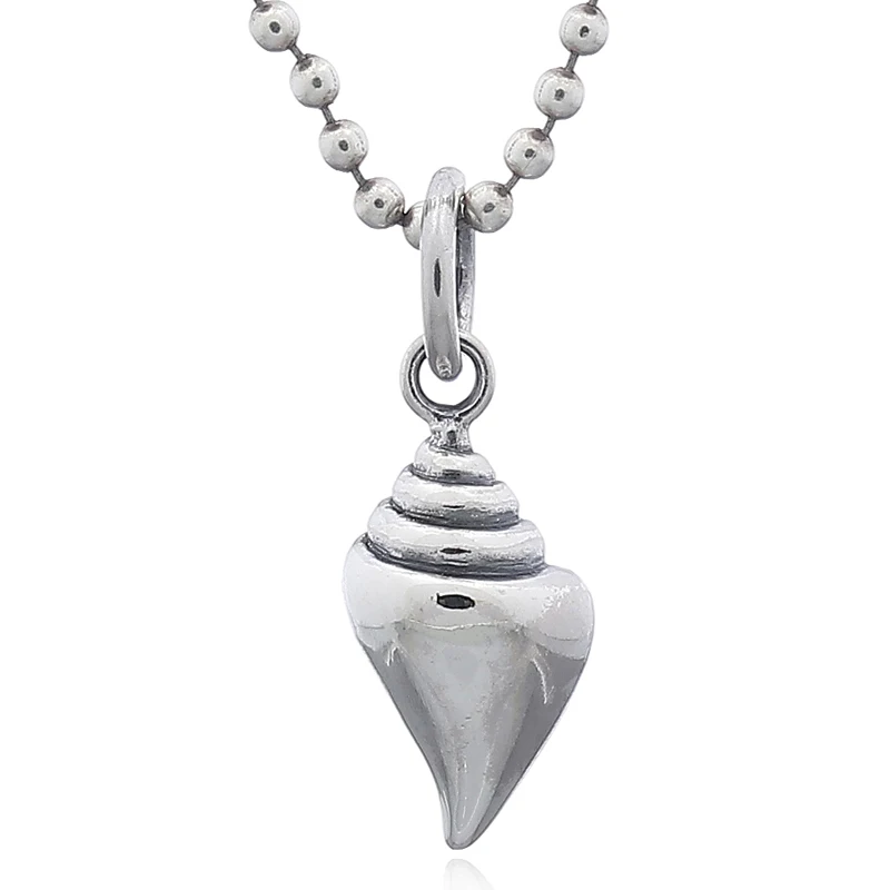 Sterling 925 Silver Nutmeg Shell Pendant