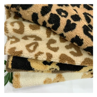 Factory Polyester Sherpa Fleece Fake Sheep Lamb Faux Fur Fabric,Polyester Artificial Fur Fabric